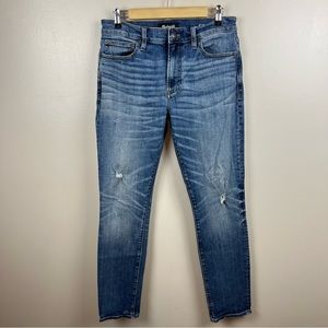 Madewell Skinny Authentic Flex Jeans Mens Size 32x32 Myrtle Wash Distressed Blue
